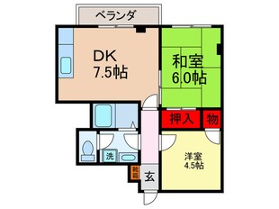 ホ－プマンションⅡの物件間取画像